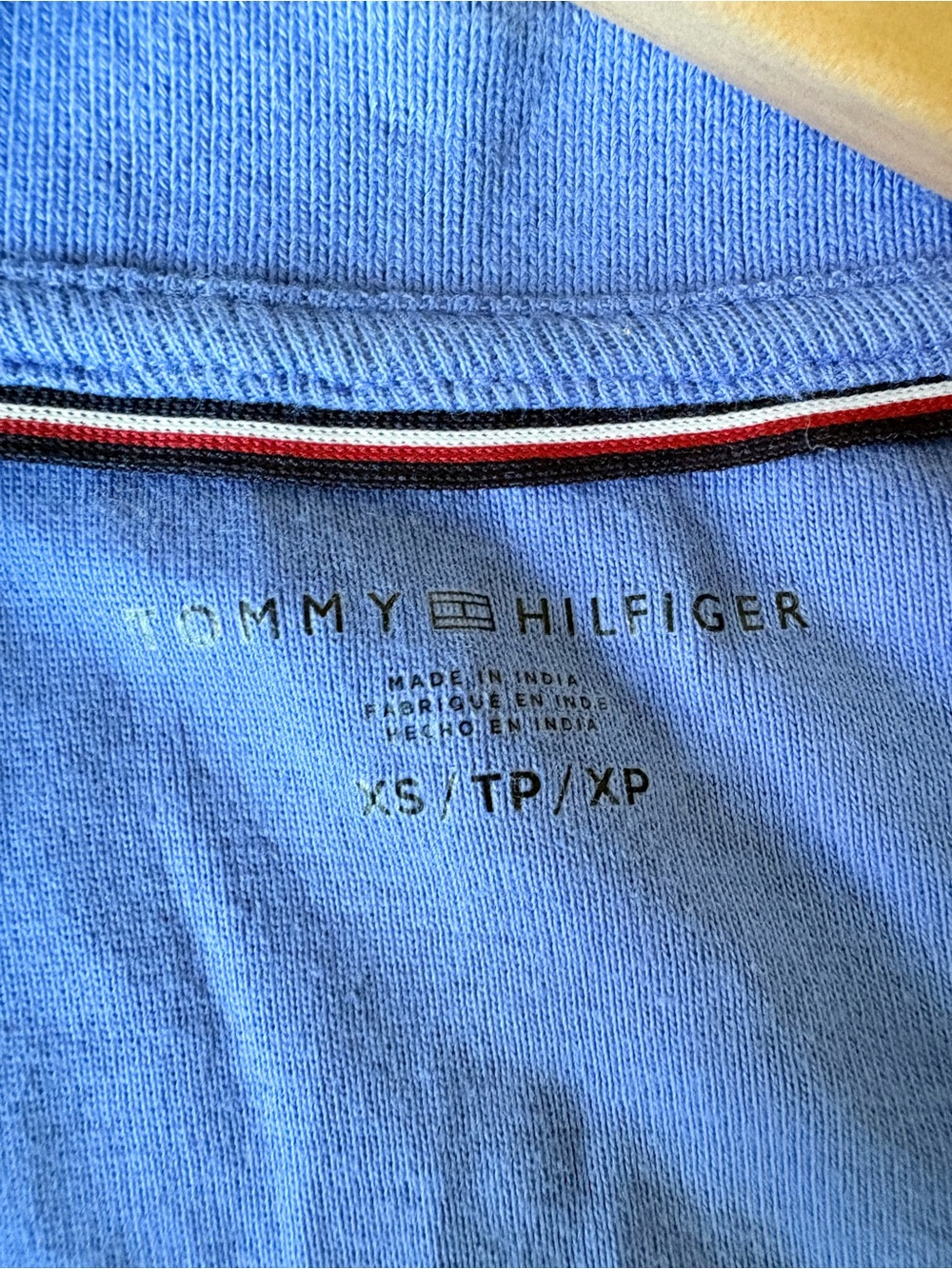 Tommy Hilfiger Light Blue Short-Sleeve Polo with Zip - Picture 4 of 5